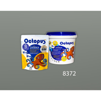 ЭПОКСИДНАЯ ЗАТИРКА OCTOPUS ZATIRKA 2-КОМП. ЦВЕТ 8372 СЕРЫЙ АСФАЛЬТ 1,25 КГ (8372-1)