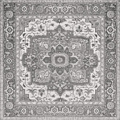 APARICI KILIM BLACK NATURAL 59,5X59,5X0,9