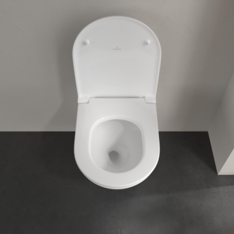 ПОДВЕСНОЙ БЕЗОБОДКОВЫЙ УНИТАЗ VILLEROY&BOCH UNIVERSO TWISTFLUSH, WHITE ALPIN (4670T901)
