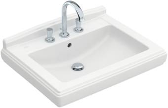 РАКОВИНА ПОДВЕСНАЯ 75Х58 VILLEROY&BOCH HOMMAGE, WHITE ALPIN (7101A1R1)