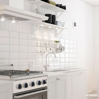 GOLDEN TILE METROTILES WHITE 460051 10X20