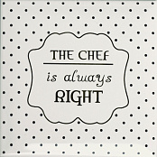 MONOPOLE LOVE COOK CHEF 15x15