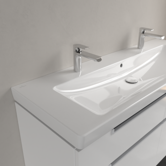 РАКОВИНА 130Х47 VILLEROY&BOCH SUBWAY 2.0, WHITE ALPIN (7176D201)