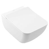 ПОДВЕСНОЙ БЕЗОБОДКОВЫЙ УНИТАЗ VILLEROY&BOCH VENTICELLO, STONE WHITE (4611R0RW)