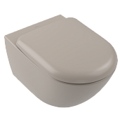 ПОДВЕСНОЙ БЕЗОБОДКОВЫЙ УНИТАЗ VILLEROY&BOCH ANTAO СО СМЫВОМ TWISTFLUSH, ALMOND (4674T0AM)