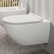 ПОДВЕСНОЙ БЕЗОБОДКОВЫЙ УНИТАЗ CATALANO SFERA NEWFLUSH, БЕЛЫЙ МАТОВЫЙ (1VSF54RBM)