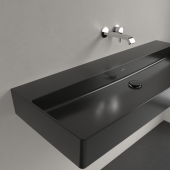 РАКОВИНА ПОДВЕСНАЯ 120Х47 VILLEROY&BOCH MEMENTO 2.0, EBONY (4A22CFS5)