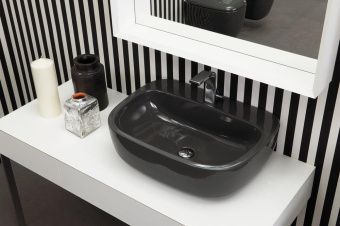 КЕРАМИЧЕСКАЯ РАКОВИНА 64 СМ FLAMINIA MONO 64, BLACK (MN64L)