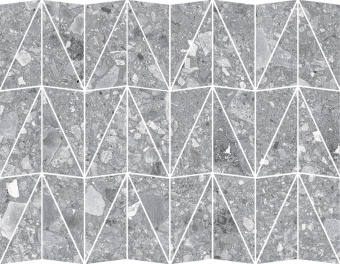 Керамогранит RAGNO REALSTONE CEPPO MOSAICO TRIANGOLI GRIGIO RCZX 29x39x0,9 из коллекции RAGNO REALSTONE CEPPO 