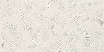 ATLAS CONCORD 3D WALL CARVE LEAF WHITE MATT A578 40X80X0,85