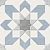 Фото плитки HARMONY DOHA BLUE FLOWER SP 22,3x22,3x0,9 из коллекции HARMONY DOHA 