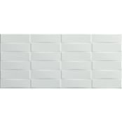 PAMESA CERAMICA AKTUELL WHITES SPREE BLANCO MATE 20x45.2