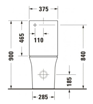 УНИТАЗ ПОДВЕСНОЙ DURAVIT WHITE TULIP, БЕЛЫЙ (2576090000)
