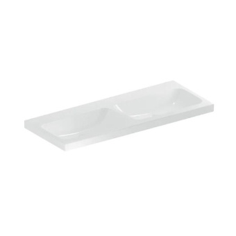 РАКОВИНА ПОДВЕСНАЯ ДВОЙНАЯ 1200 ММ GEBERIT ICON, БЕЛЫЙ (124120000)