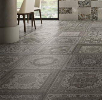 APARICI KILIM BLACK NATURAL 59,5X59,5X0,9