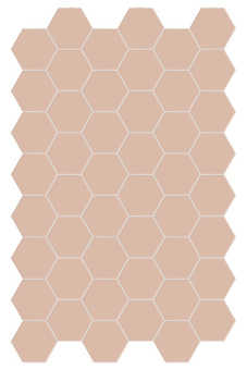 TERRATINTA MAGICA HEXA FLOOR ROSY BLUSH MATT 140X160