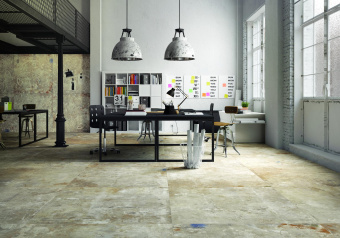 FONDOVALLE ACTION PAINT DARK WHITE 120X120