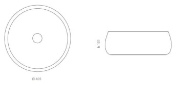 КЕРАМИЧЕСКАЯ РАКОВИНА GLASS DESIGN POLO, SAND (POLO41RSN)