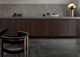 LEA CERAMICHE CONCRETO AND ZOOM CONCRETO DARK GRIP 60X60