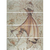 PORCELANITE DOS 7507 VENUS IV COMPOSICION ПАННО 25x100 x4