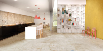 FONDOVALLE ACTION PAINT LIGHT WHITE ACT018 120X120