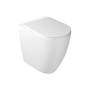 НАПОЛЬНЫЙ БЕЗОБОДКОВЫЙ УНИТАЗ GALASSIA DREAM С КРЫШКОЙ SOFT CLOSE, БЕЛЫЙ МАТОВЫЙ (7327MT+7330MT)