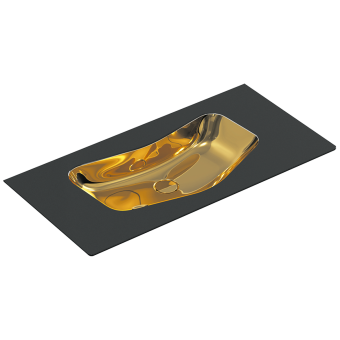 КЕРАМИЧЕСКАЯ РАКОВИНА 100Х50 СМ CATALANO EDITION, ORO-NERO (1100EDNO)