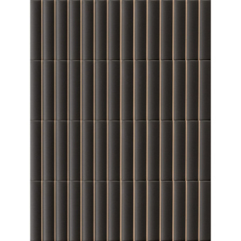 TERRATINTA MICRO 3D FORMS FLUTED BLACK MI3DFL07 10Х30