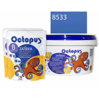 ЭПОКСИДНАЯ ЗАТИРКА OCTOPUS ZATIRKA 2-КОМП. ЦВЕТ СИНИЙ 8533 2,5 КГ (8533-2)