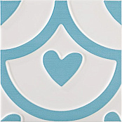 PAMESA AGATHA COEUR TURQUESA 25X25