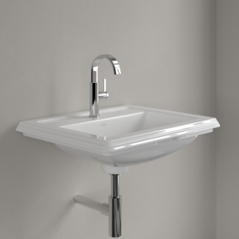 РАКОВИНА ВСТРАИВАЕМАЯ 63Х52,5 VILLEROY&BOCH HOMMAGE, WHITE ALPIN (710263R1)