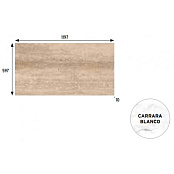 GRES ARAGON CARRARA BLANCO MC567 59,7x119,7x1
