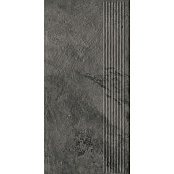 PARADYZ KLINKIER ARDIS DARK STOPNICA PROSTA STRUKTURA MAT 30X60