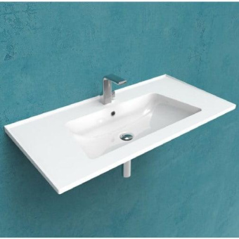 КЕРАМИЧЕСКАЯ РАКОВИНА 107 СМ FLAMINIA BLOOM, WHITE (BM105L)