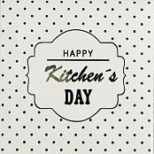 MONOPOLE LOVE COOK HAPPY 15x15