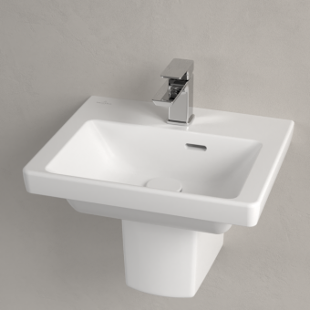 РАКОВИНА 45Х37 VILLEROY&BOCH SUBWAY 3.0, STONE WHITE (437045RW)