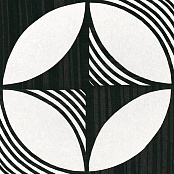 EQUIPE CAPRICE DECO COMPASS B&W 22123 20X20