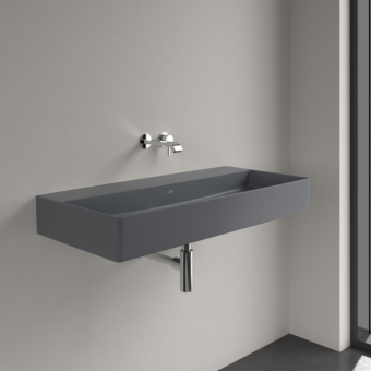 РАКОВИНА ПОДВЕСНАЯ 100Х47 VILLEROY&BOCH MEMENTO 2.0, GRAPHITE (4A221FI4)