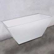 ВАННА КАМЕННАЯ FANCY MARBLE EDWARD 179Х80 СМ, БЕЛАЯ МАТОВЫЙ (11180103)