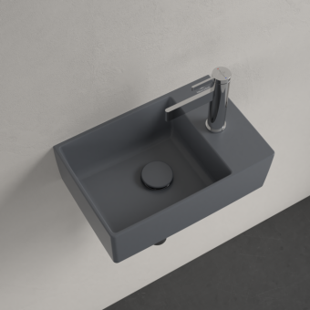 РАКОВИНА ПОДВЕСНАЯ 40Х26 VILLEROY&BOCH MEMENTO 2.0, GRAPHITE (432340I4)