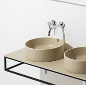 КЕРАМИЧЕСКАЯ РАКОВИНА 40 СМ SIMAS FOLIO, БЕЖЕВЫЙ МАТОВЫЙ (FO01-MATTE SABBIA)