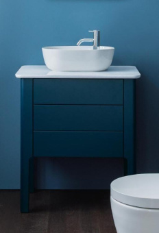 РАКОВИНА 42Х27 СМ DURAVIT LUV, БЕЛО-СЕРЫЙ (0381422300)