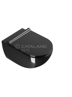 ПОДВЕСНОЙ БЕЗОБОДКОВЫЙ УНИТАЗ CATALANO SFERA NEWFLUSH, ЧЕРНЫЙ (1VSF54RNE)