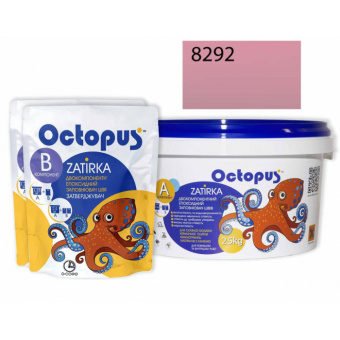 ЭПОКСИДНАЯ ЗАТИРКА OCTOPUS ZATIRKA 2-КОМП. ЦВЕТ КРАСНЫЙ 8292 2,5 КГ (8292-2)