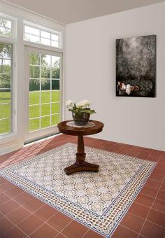 MAINZU CERAMICA VICTORIAN ROJO 20X20X0,9
