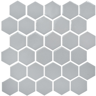 KOTTO HEXAGON H 6002 GREY SILVER 29,5X29,5X0,9