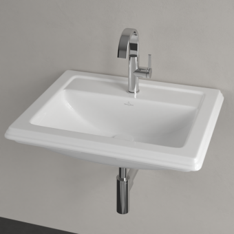 РАКОВИНА ВСТРАИВАЕМАЯ 63Х52,5 VILLEROY&BOCH HOMMAGE, WHITE ALPIN (710263R1)