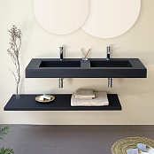 РАКОВИНА 140X46 CM SANYCCES CLEVER DUO, АНТРАЦИТ (LV30414046122SAN)