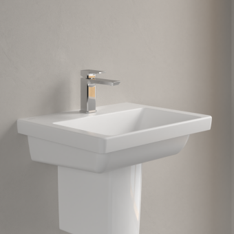 РАКОВИНА 55Х44 VILLEROY&BOCH SUBWAY 3.0, STONE WHITE (4A7056RW)