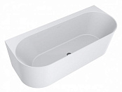 ВАННА ПРИСТЕННАЯ КАМЕННАЯ MIRAGGIO BALI 170X75 СМ, БЕЛАЯ МАТОВЫЙ (0000263)